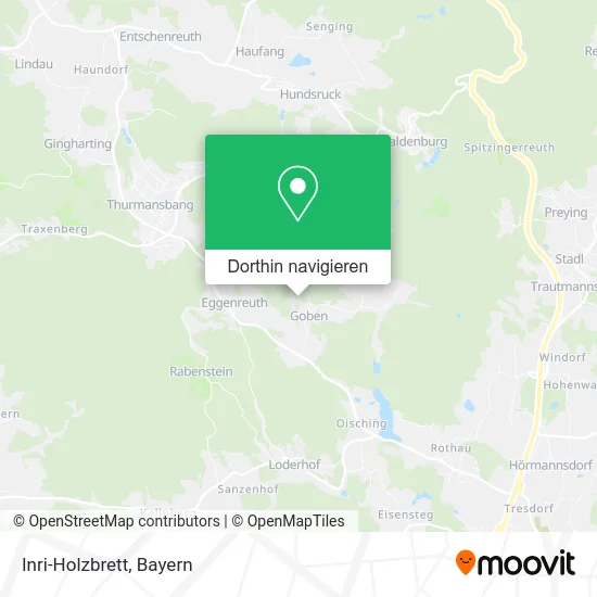 Inri-Holzbrett Karte