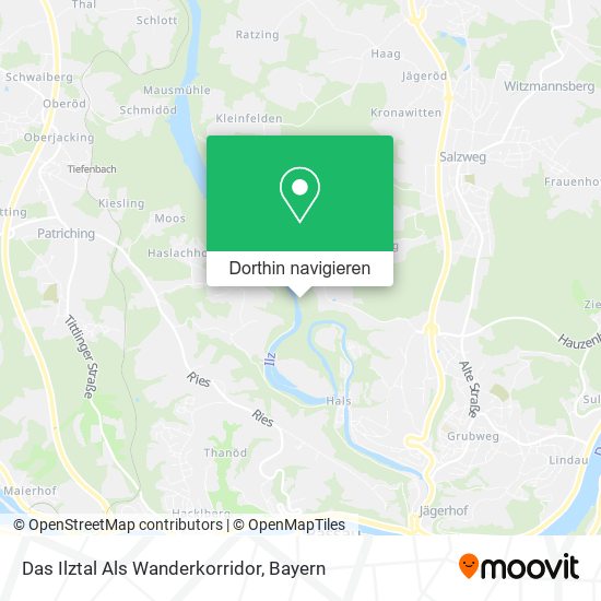 Das Ilztal Als Wanderkorridor Karte