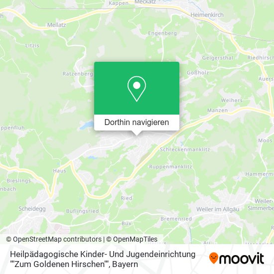 Heilpädagogische Kinder- Und Jugendeinrichtung ""Zum Goldenen Hirschen"" Karte