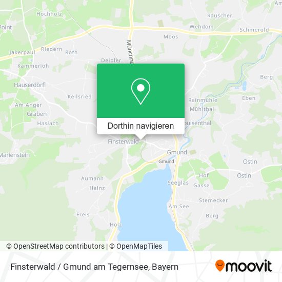 Finsterwald / Gmund am Tegernsee Karte