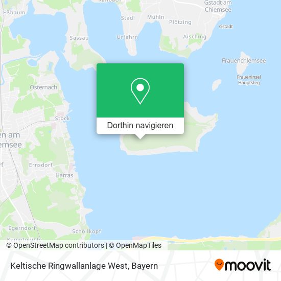 Keltische Ringwallanlage West Karte