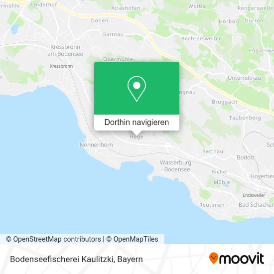 Bodenseefischerei Kaulitzki Karte