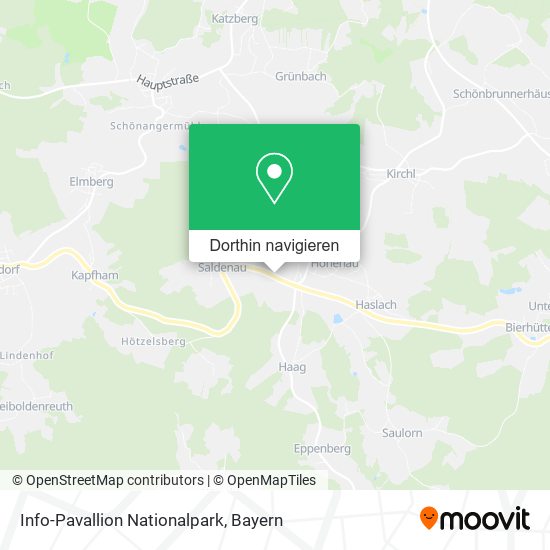 Info-Pavallion Nationalpark Karte