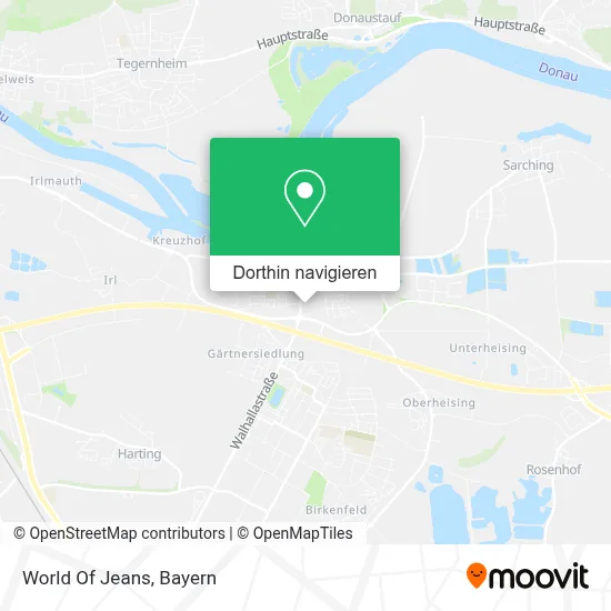 World Of Jeans Karte