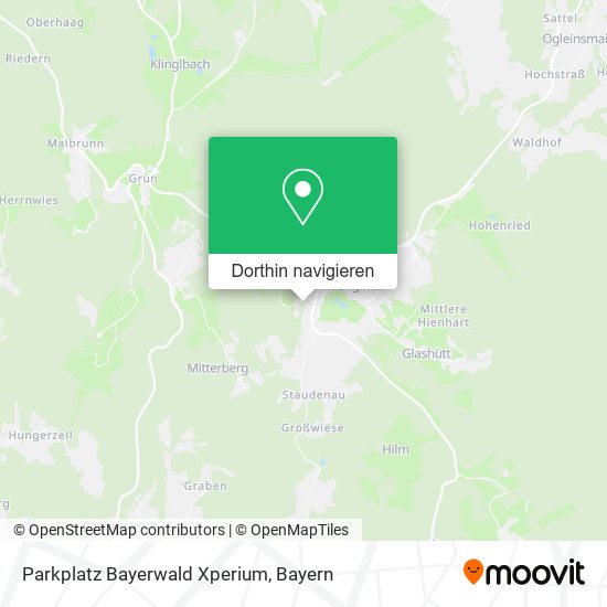 Parkplatz Bayerwald Xperium Karte