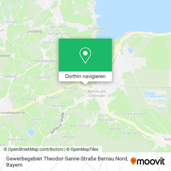 Gewerbegebiet Theodor-Sanne-Straße Bernau Nord Karte