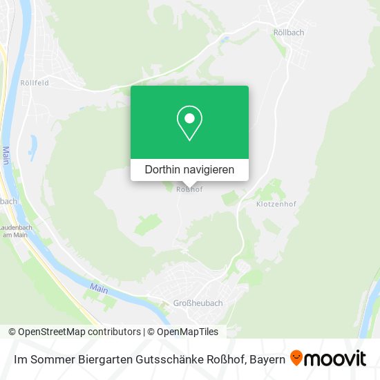 Im Sommer Biergarten Gutsschänke Roßhof Karte