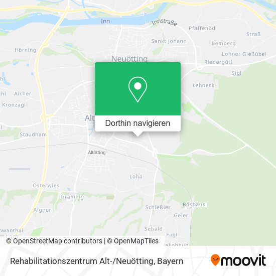 Rehabilitationszentrum Alt- / Neuötting Karte