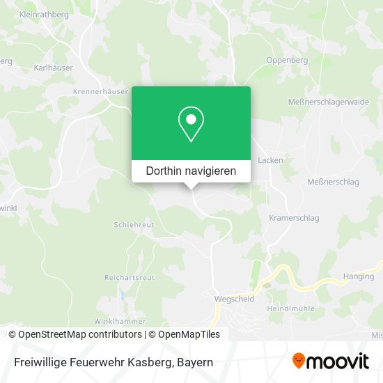 Freiwillige Feuerwehr Kasberg Karte