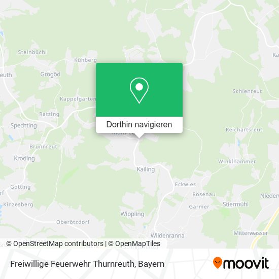 Freiwillige Feuerwehr Thurnreuth Karte
