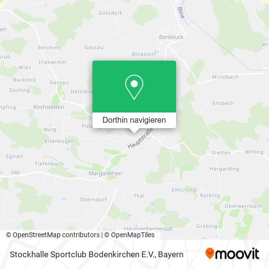 Stockhalle Sportclub Bodenkirchen E.V. Karte