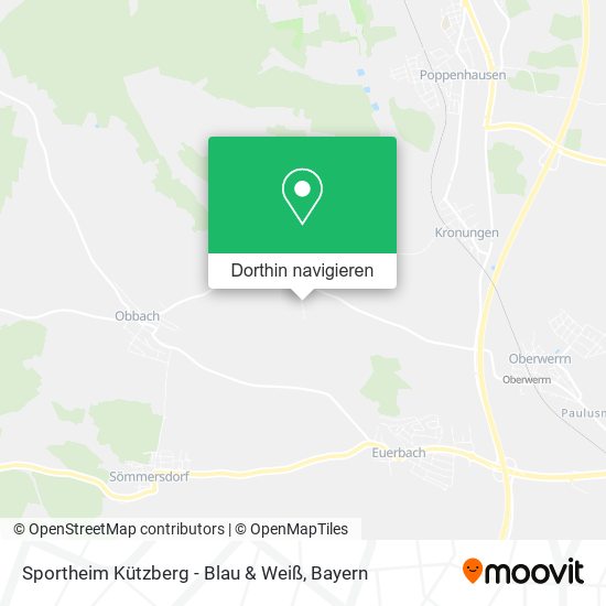 Sportheim Kützberg - Blau & Weiß Karte