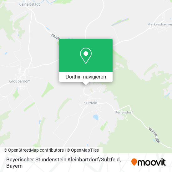 Bayerischer Stundenstein Kleinbartdorf / Sulzfeld Karte