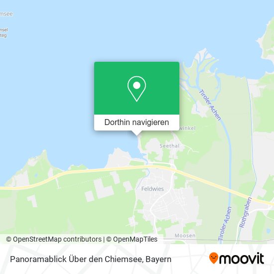 Panoramablick Über den Chiemsee Karte
