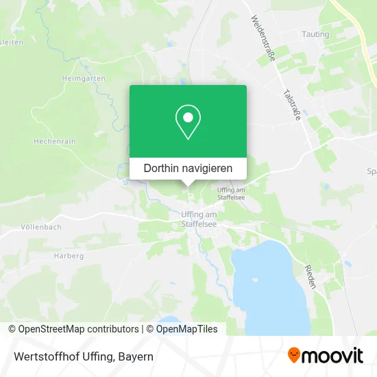 Wertstoffhof Uffing Karte