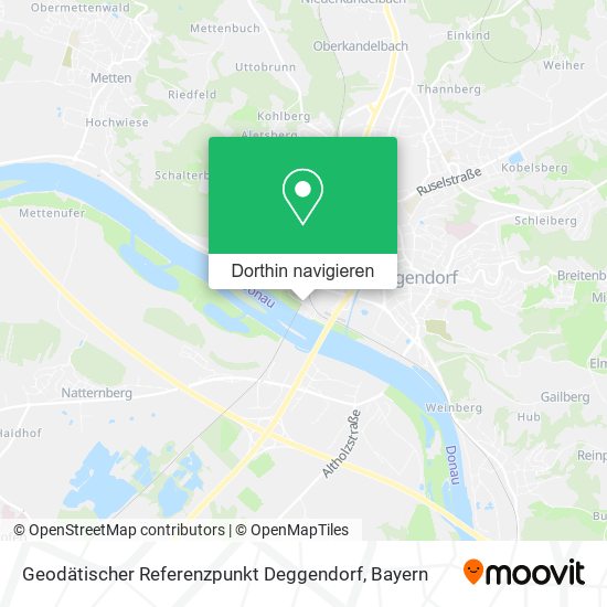 Geodätischer Referenzpunkt Deggendorf Karte