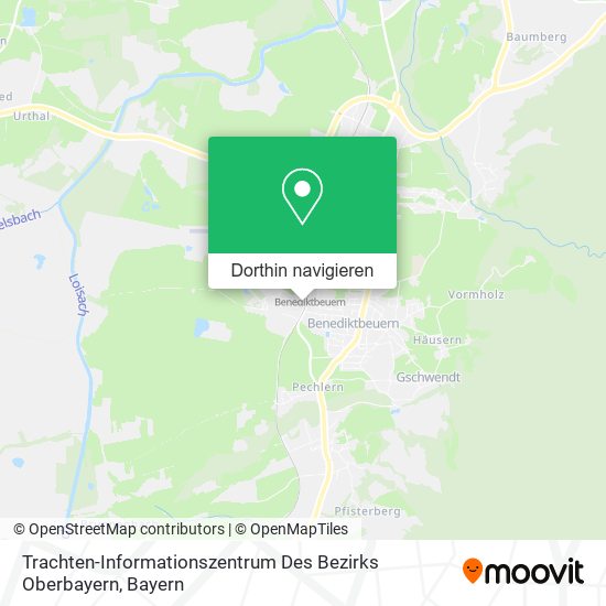 Trachten-Informationszentrum Des Bezirks Oberbayern Karte