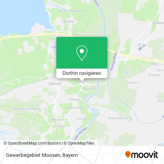 Gewerbegebiet Moosen Karte