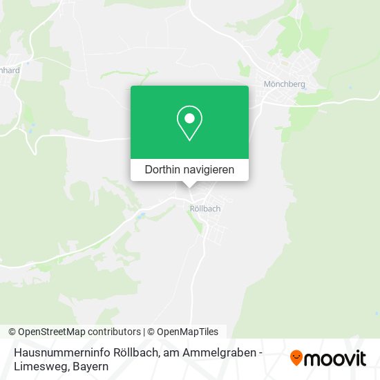 Hausnummerninfo Röllbach, am Ammelgraben - Limesweg Karte