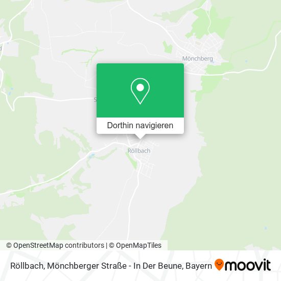 Röllbach, Mönchberger Straße - In Der Beune Karte