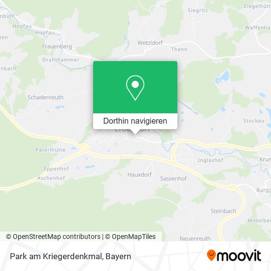 Park am Kriegerdenkmal Karte