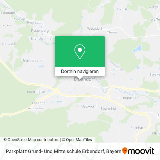 Parkplatz Grund- Und Mittelschule Erbendorf Karte