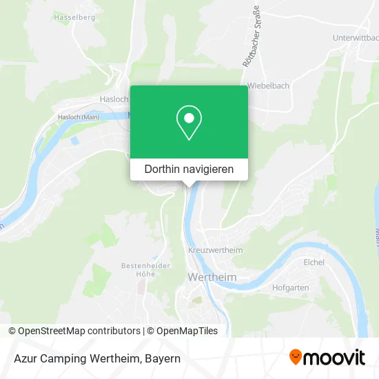 Azur Camping Wertheim Karte