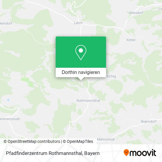 Pfadfinderzentrum Rothmannsthal Karte