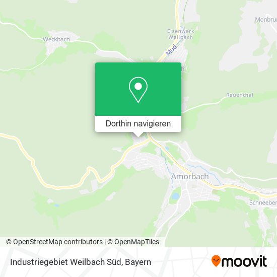 Industriegebiet Weilbach Süd Karte