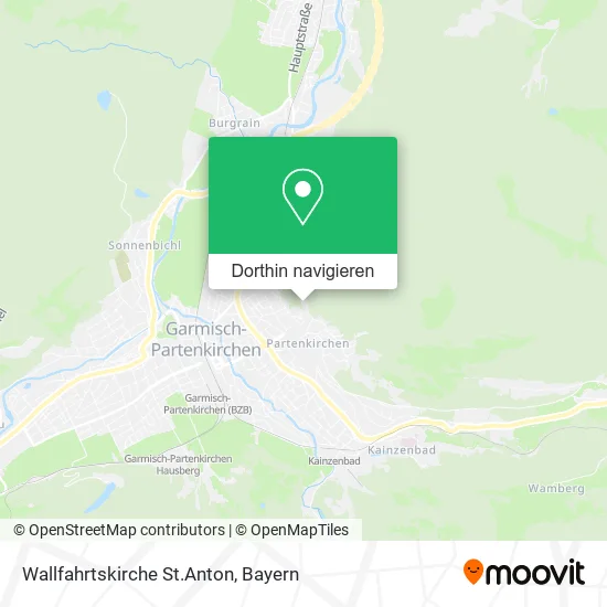 Wallfahrtskirche St.Anton Karte