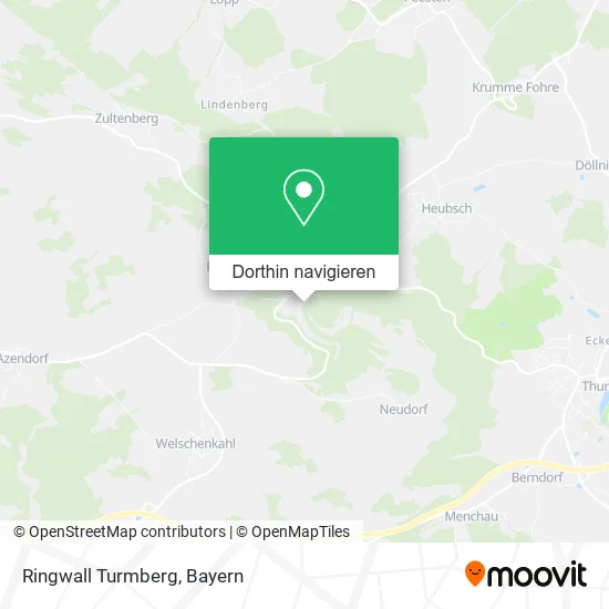 Ringwall Turmberg Karte