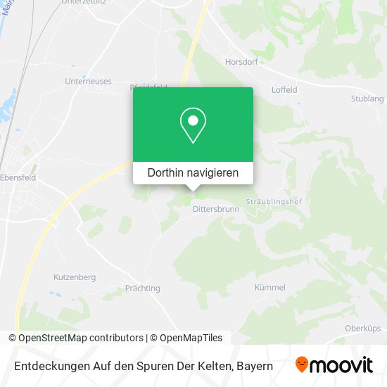 Entdeckungen Auf den Spuren Der Kelten Karte