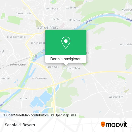Sennfeld Karte
