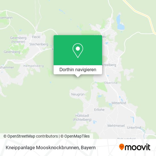 Kneippanlage Moosknockbrunnen Karte