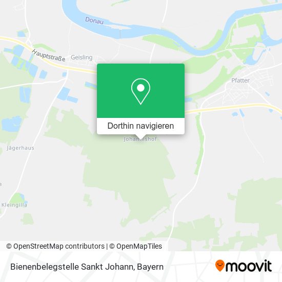 Bienenbelegstelle Sankt Johann Karte