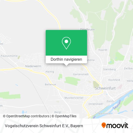 Vogelschutzverein Schweinfurt E.V. Karte