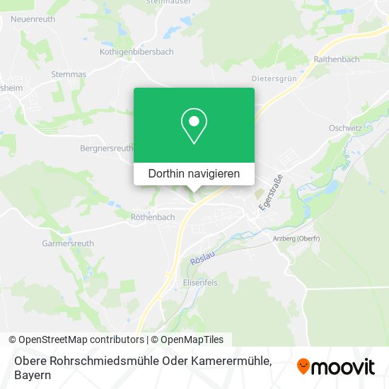 Obere Rohrschmiedsmühle Oder Kamerermühle Karte
