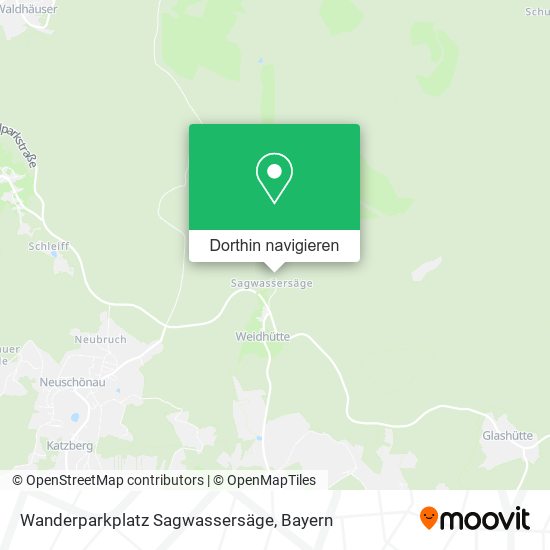 Wanderparkplatz Sagwassersäge Karte