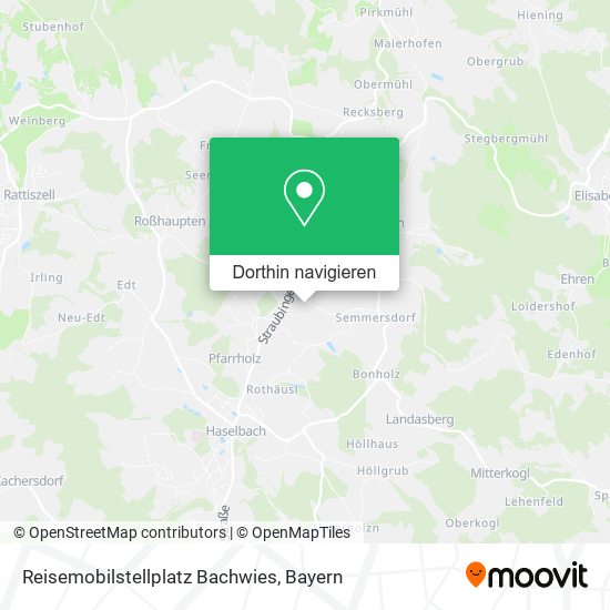 Reisemobilstellplatz Bachwies Karte