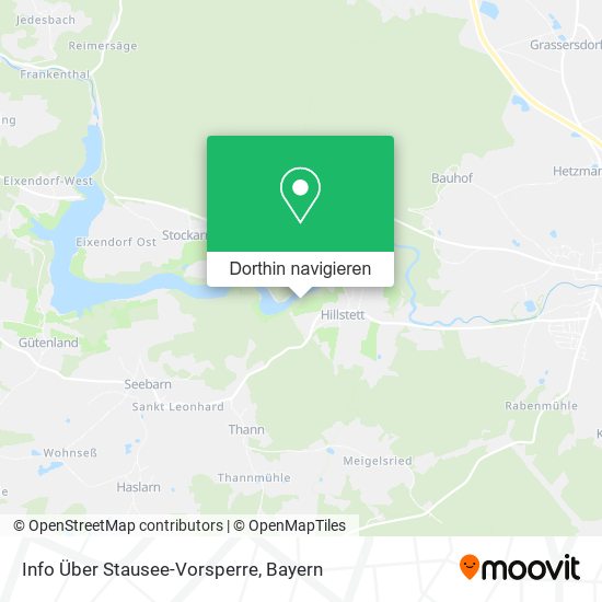 Info Über Stausee-Vorsperre Karte