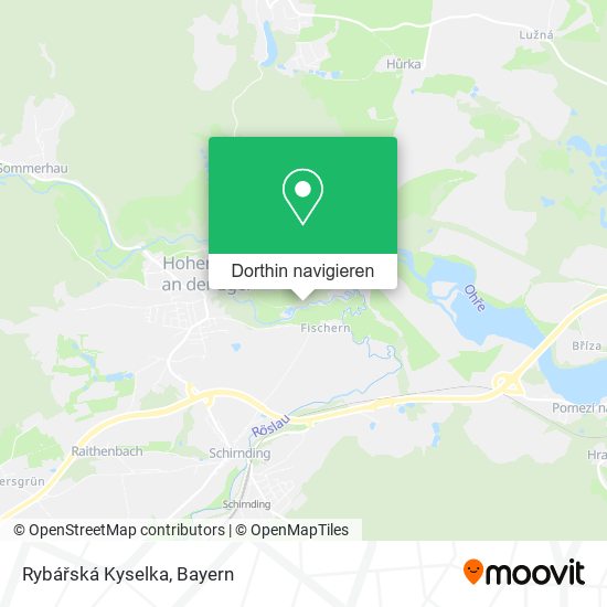 Rybářská Kyselka Karte