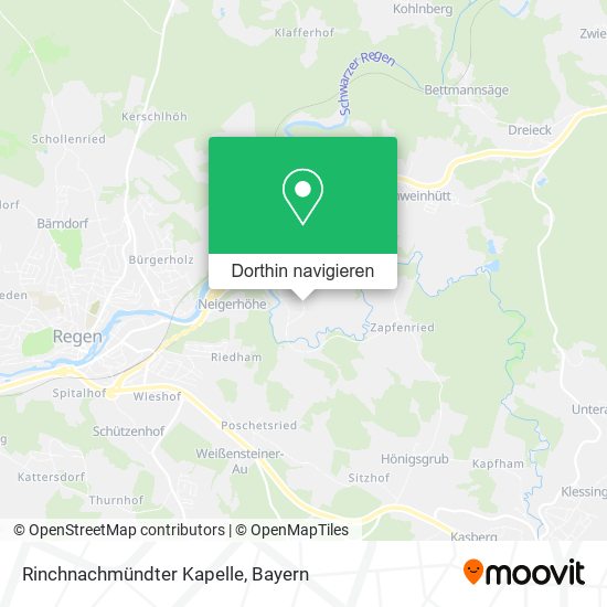 Rinchnachmündter Kapelle Karte