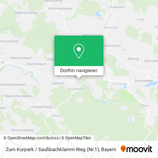 Zum Kurpark / Saußbachklamm Weg (Nr.1) Karte