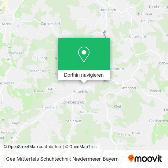 Gea Mitterfels Schuhtechnik Niedermeier Karte