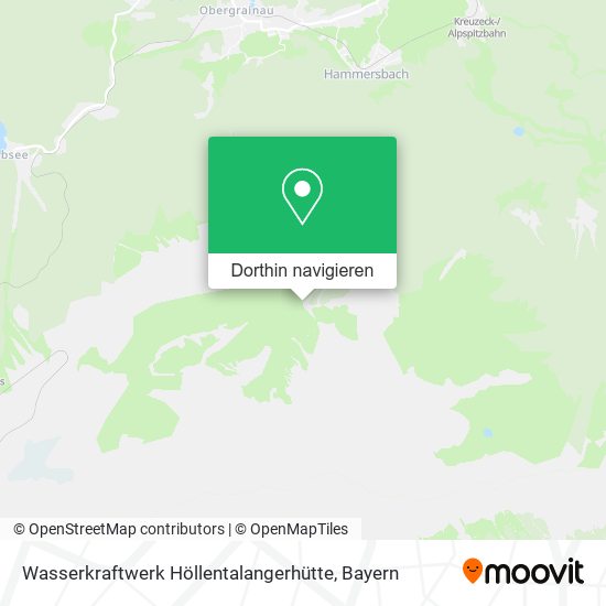 Wasserkraftwerk Höllentalangerhütte Karte