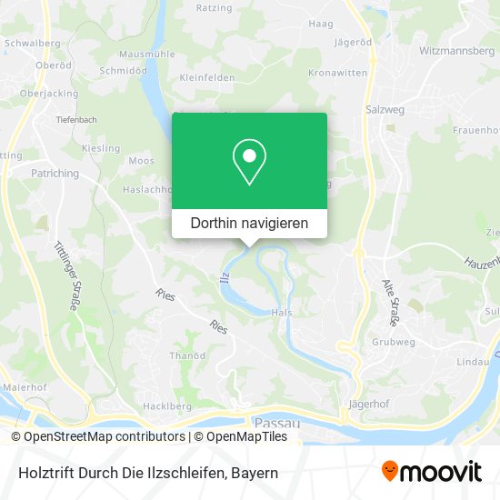 Holztrift Durch Die Ilzschleifen Karte