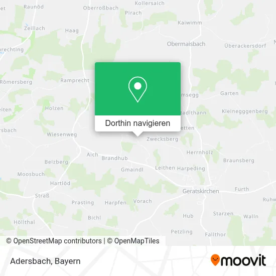 Adersbach Karte