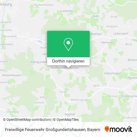 Freiwillige Feuerwehr Großgundertshausen Karte