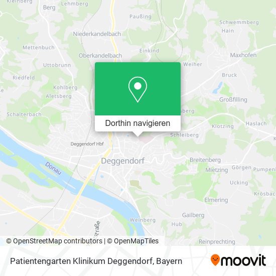 Patientengarten Klinikum Deggendorf Karte