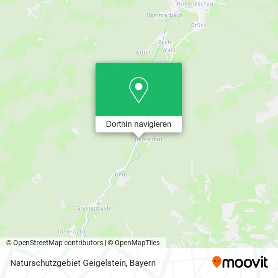 Naturschutzgebiet Geigelstein Karte